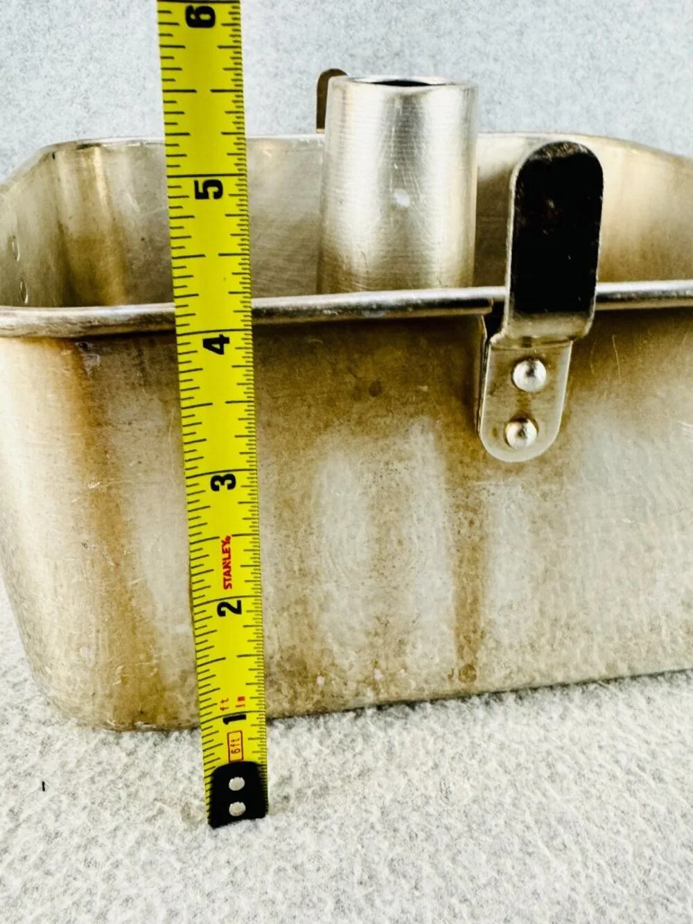 Worthmore Square Angel Food Cake Pan w Legs Aluminum Vintage 2 Piece 9x9x4